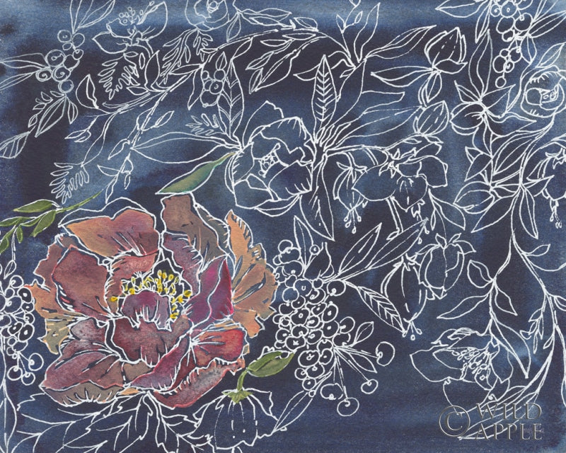 Reproduction of Garden at Dusk by Kristy Rice - Wall Decor Art