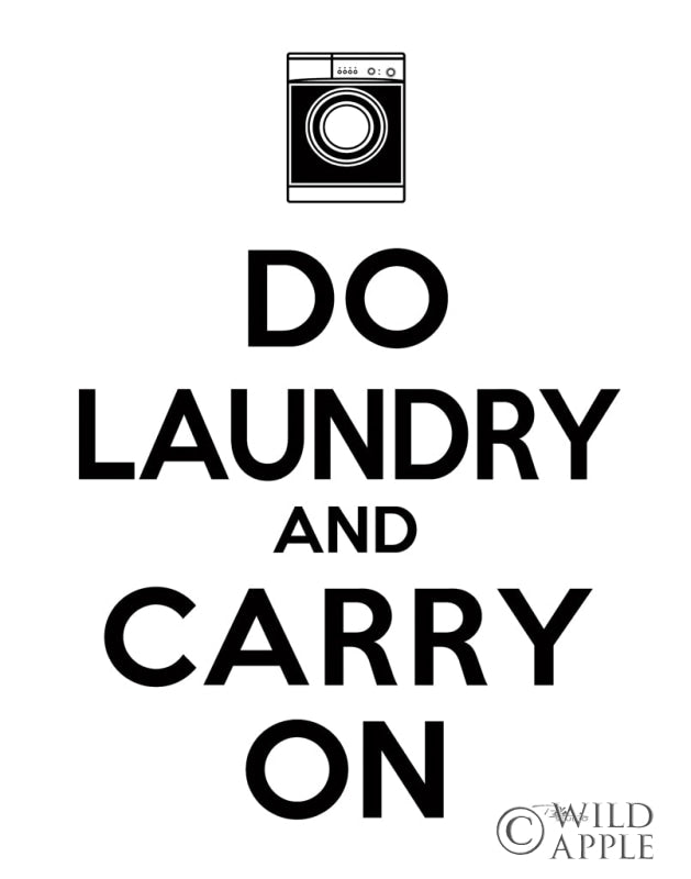 Reproduction of Laundry On I BW by Pela Studio - Wall Decor Art