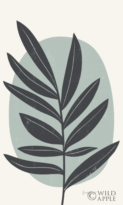 Reproduction of Mid Century Modern I Blue Crop by Becky Thorns - Wall Decor Art