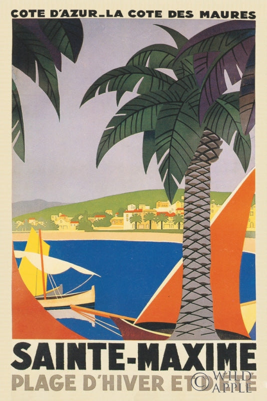 Reproduction of Travel Poster I by Wild Apple Portfolio - Wall Decor Art