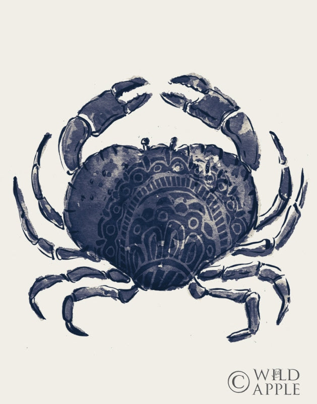 Reproduction of Ocean Finds II Navy by Daphne Brissonnet - Wall Decor Art