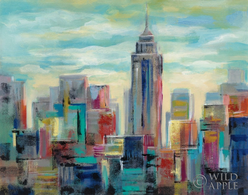 Reproduction of Colorful Day in Manhattan by Silvia Vassileva - Wall Decor Art