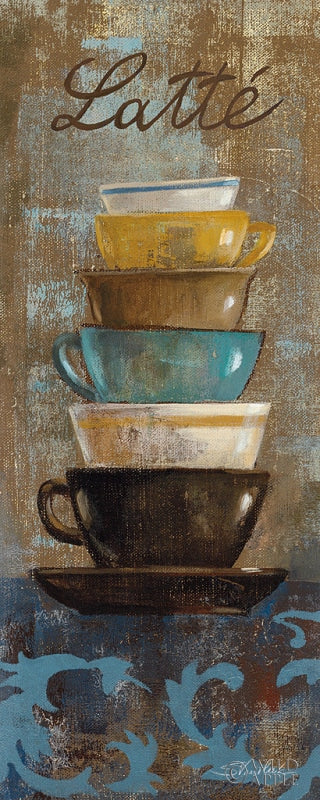 Reproduction of Antique Coffee Cups II by Silvia Vassileva - Wall Decor Art