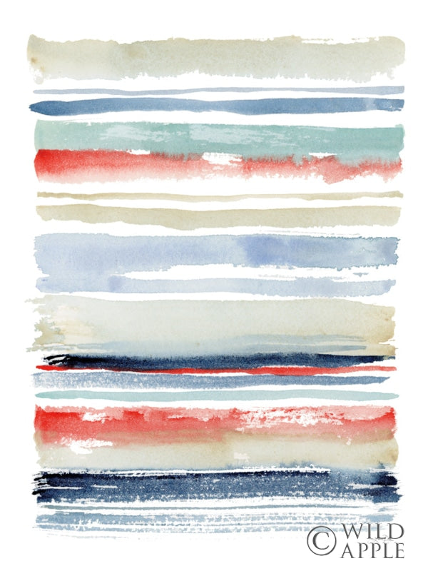 Reproduction of Nautical Stripes by Katrina Pete - Wall Decor Art