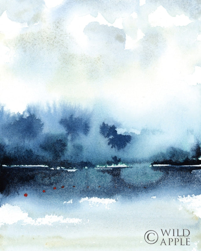 Reproduction of Deep Blue Lake Crop by Katrina Pete - Wall Decor Art