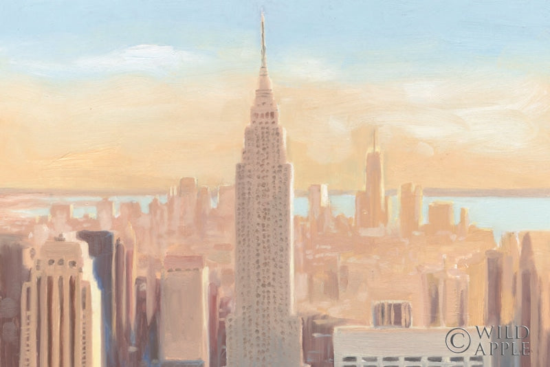 Reproduction of Manhattan Dawn by James Wiens - Wall Decor Art
