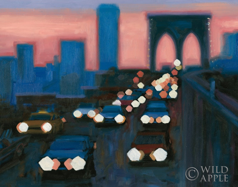 Reproduction of Brooklyn Bridge Evening Crop by James Wiens - Wall Decor Art