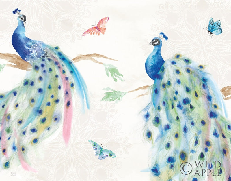 Reproduction of Peacock Glory I Crop by Dina June - Wall Decor Art