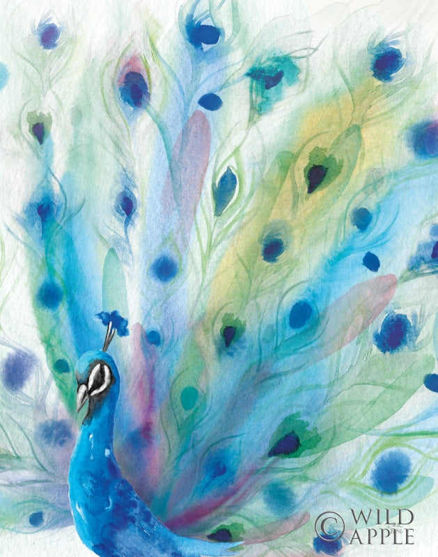 Reproduction of Peacock Glory V Crop by Dina June - Wall Decor Art