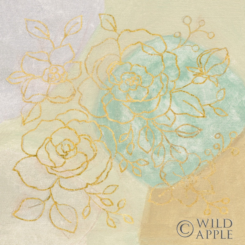 Reproduction of Mid Mod Sophisticated Floral II by Silvia Vassileva - Wall Decor Art