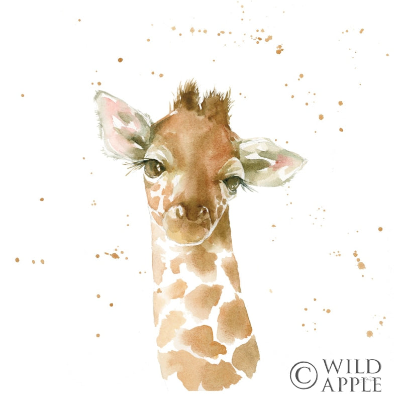 Reproduction of Baby Giraffe by Katrina Pete - Wall Decor Art