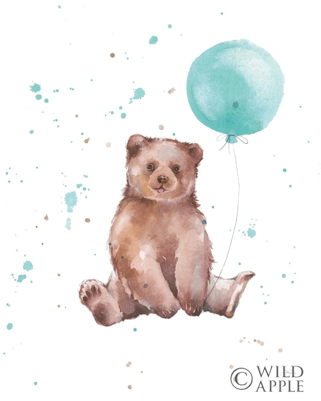 Reproduction of Festive Bear by Katrina Pete - Wall Decor Art