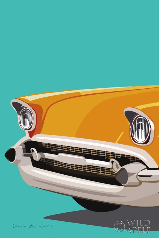 Reproduction of Vintage Car II by Omar Escalante - Wall Decor Art