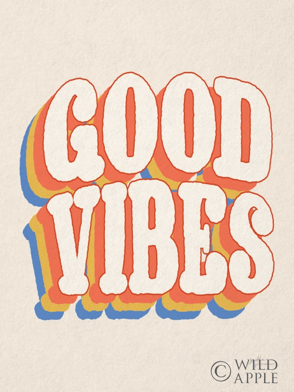 Reproduction of Good Vibes I Vertical by Janelle Penner - Wall Decor Art