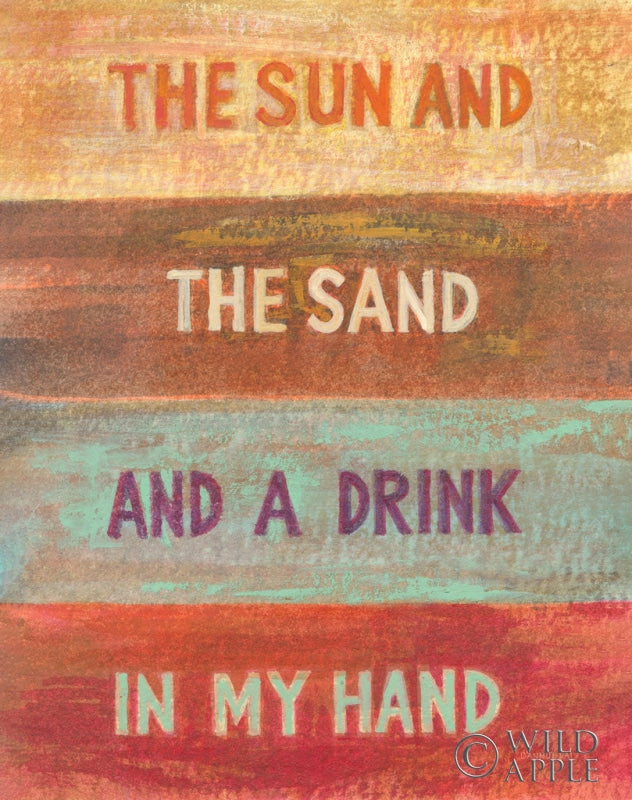 Reproduction of Sea and Sand II by Danhui Nai - Wall Decor Art