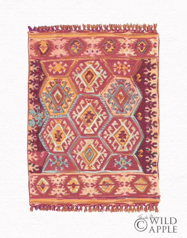 Reproduction of Warm Moroccan Rug II by Farida Zaman - Wall Decor Art