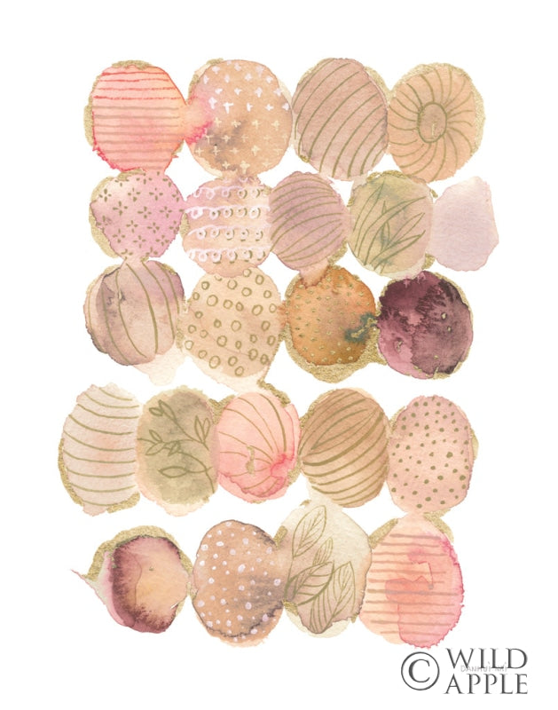 Reproduction of Circle Stories III Warm by Danhui Nai - Wall Decor Art