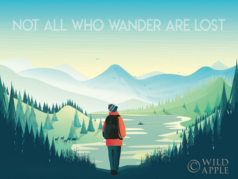Reproduction of Not All Who Wander by Omar Escalante - Wall Decor Art