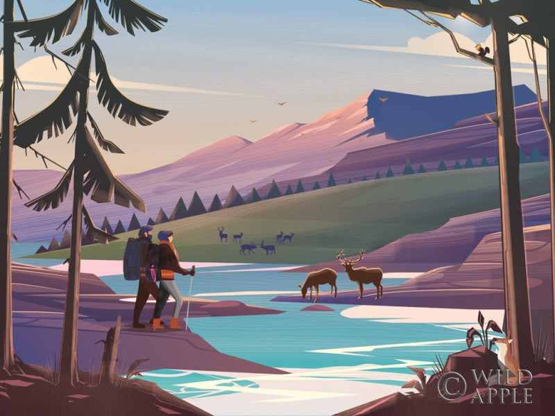 Reproduction of The River by Omar Escalante - Wall Decor Art