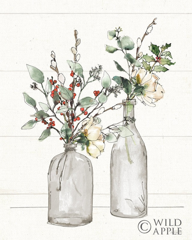 Reproduction of Modern Farmhouse II Christmas White by Anne Tavoletti - Wall Decor Art