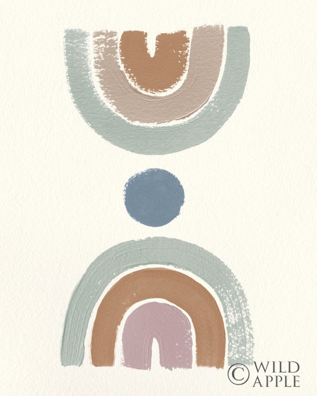 Reproduction of Desert Rainbows II Mint by Moira Hershey - Wall Decor Art