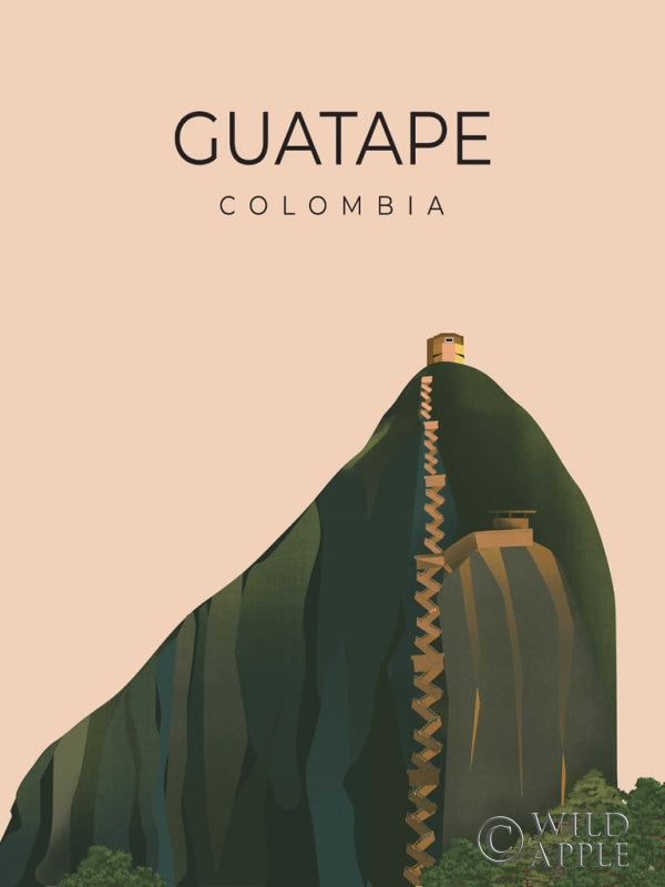 Reproduction of Guatape Columbia by Omar Escalante - Wall Decor Art