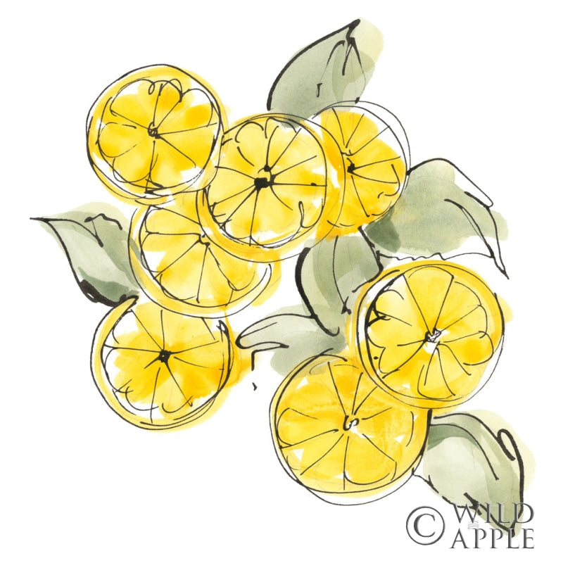 Reproduction of Cut Lemons I by Chris Paschke - Wall Decor Art