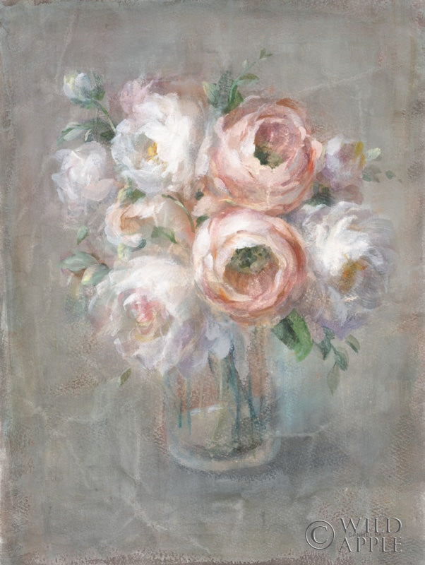 Reproduction of Pale Summer Blooms I by Danhui Nai - Wall Decor Art