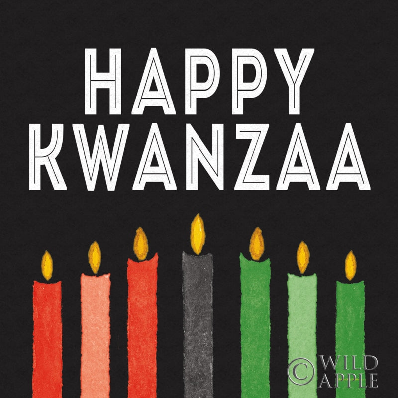 Reproduction of Happy Kwanzaa I by Kathleen Parr McKenna - Wall Decor Art