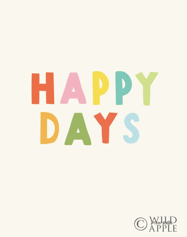 Reproduction of happy days by Ann Kelle - Wall Decor Art