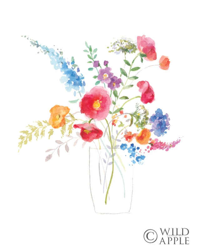 Reproduction of Semi Abstract Floral II by Danhui Nai - Wall Decor Art