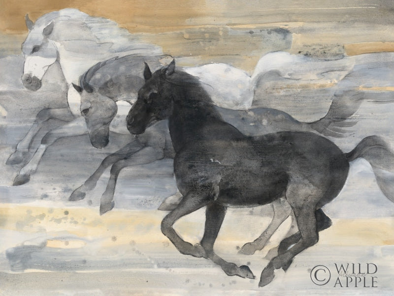 Reproduction of Prancing Trio by Albena Hristova - Wall Decor Art