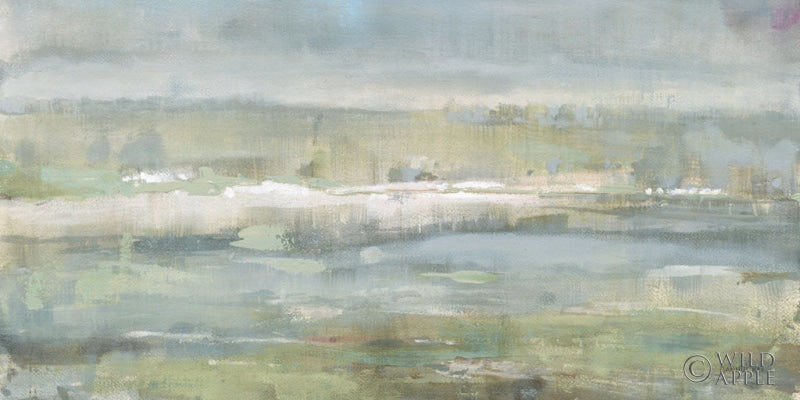 Reproduction of Gray Blue Field Crop by Danhui Nai - Wall Decor Art
