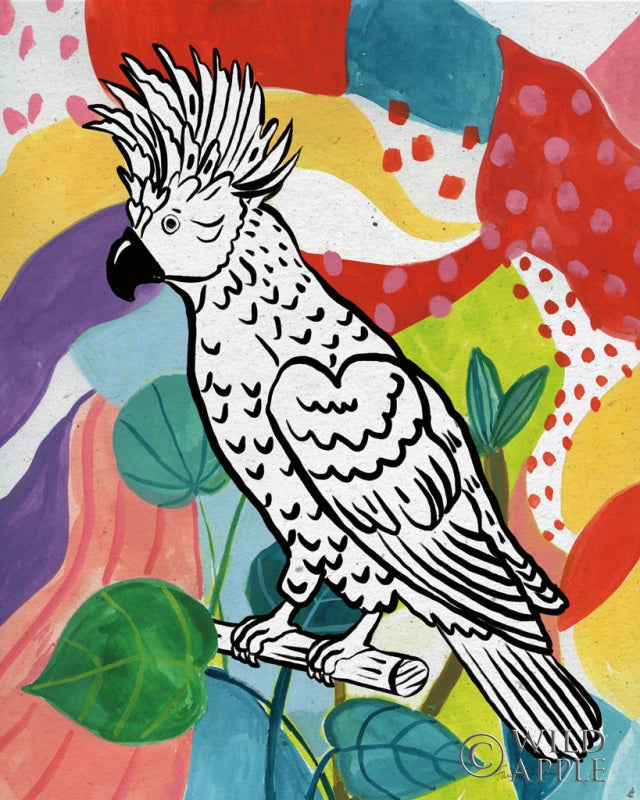 Reproduction of Jungle Cockatoo by Farida Zaman - Wall Decor Art