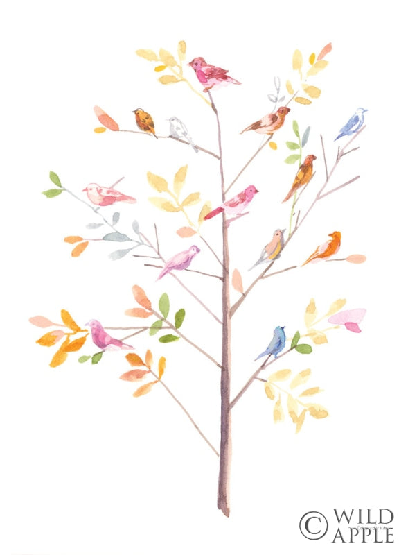 Reproduction of Flight Friends VI by Danhui Nai - Wall Decor Art