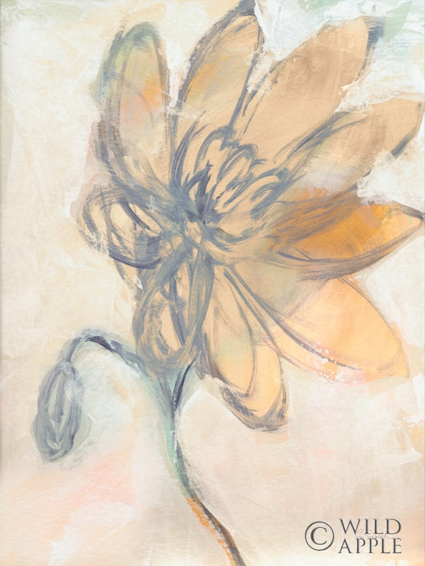 Reproduction of Flower Loops I by Sue Schlabach - Wall Decor Art