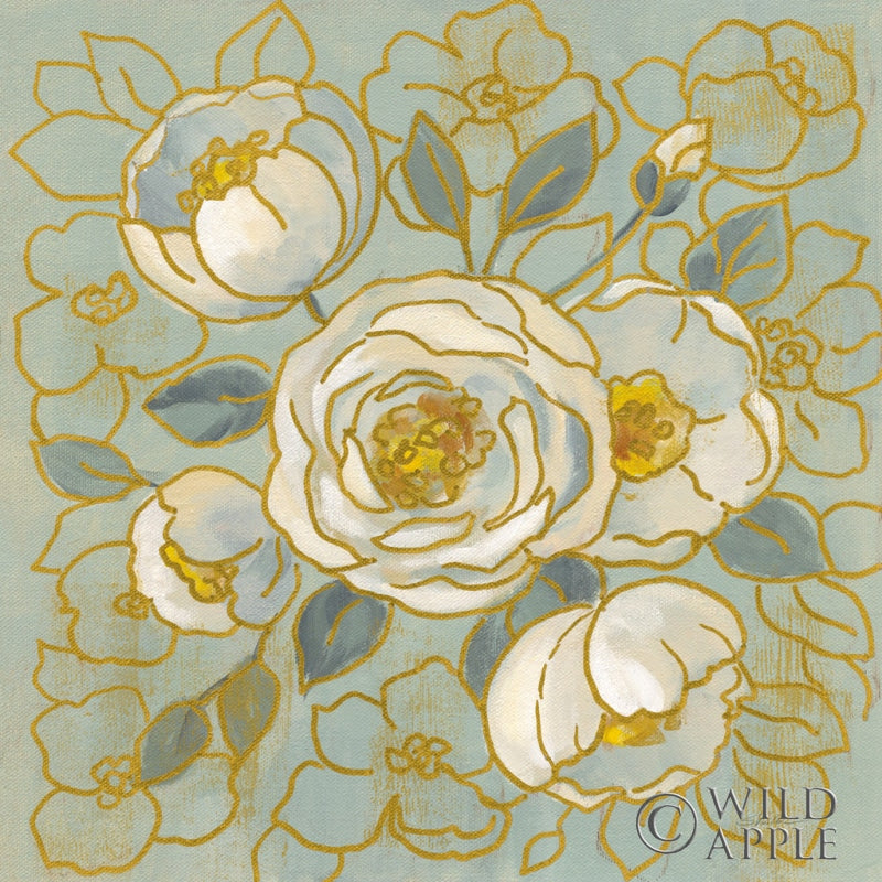 Reproduction of Sage Floral II v2 by Silvia Vassileva - Wall Decor Art