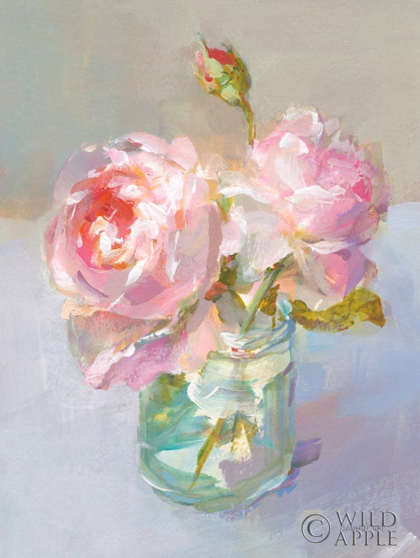 Reproduction of Sweet Roses I by Danhui Nai - Wall Decor Art