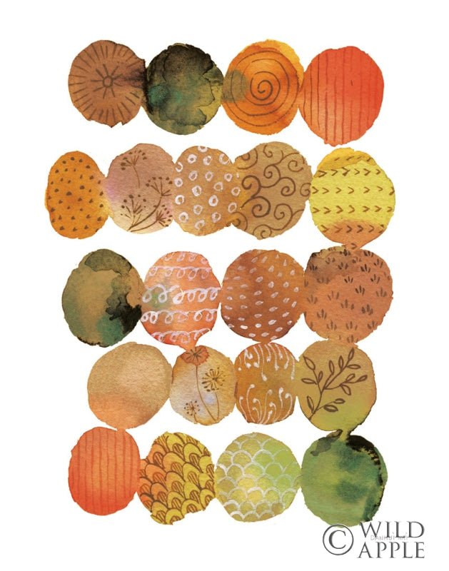 Reproduction of Fall Circle Stories II by Danhui Nai - Wall Decor Art