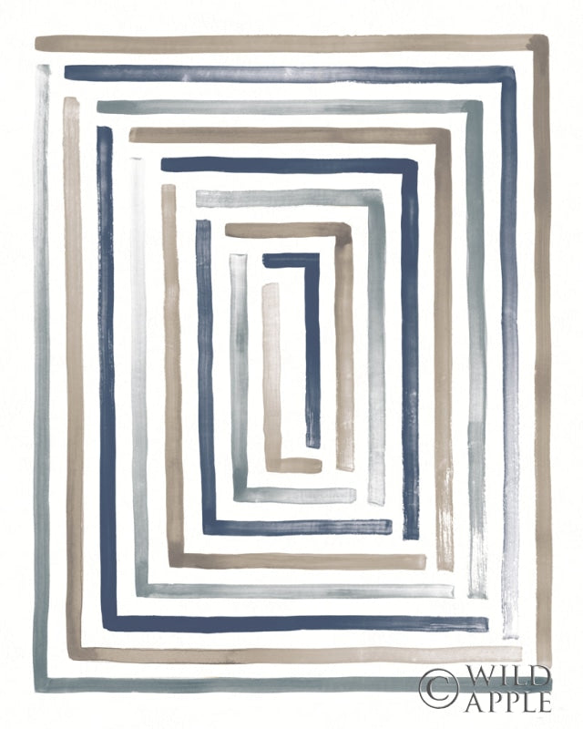 Reproduction of Desert Sunset II Blue by Laura Marshall - Wall Decor Art