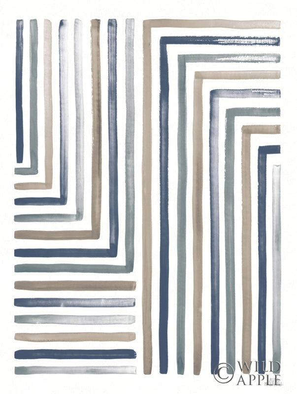 Reproduction of Desert Sunset III Blue Crop by Laura Marshall - Wall Decor Art