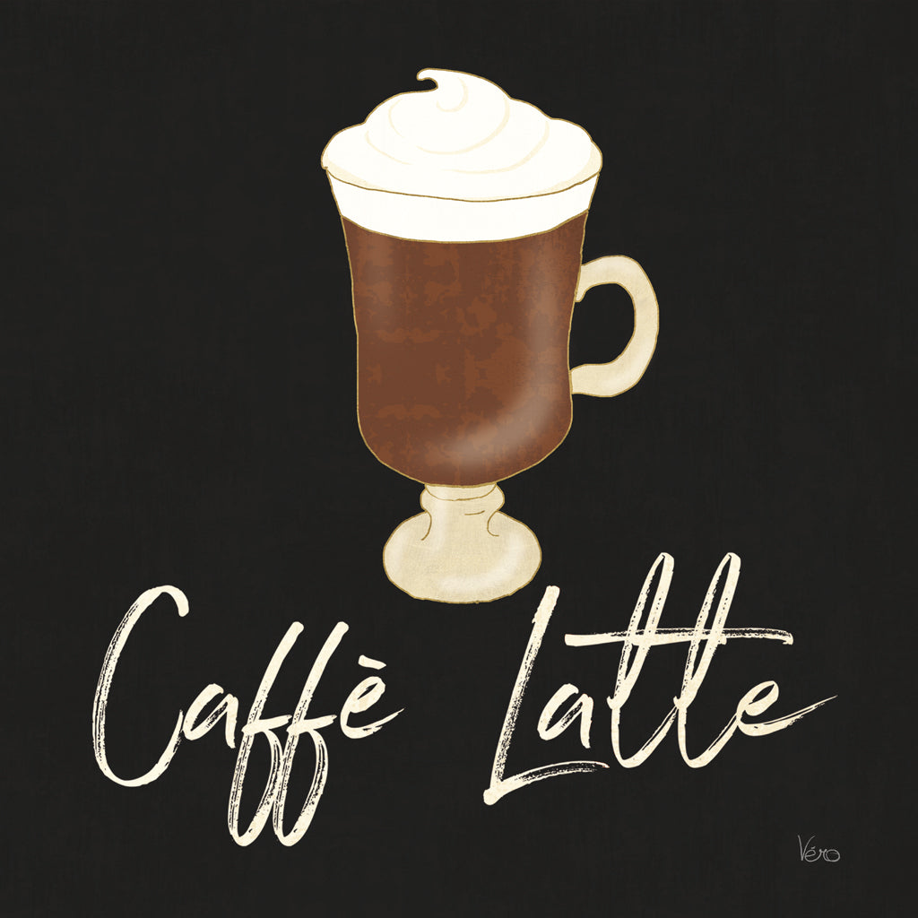 Reproduction of Fresh Coffee Caffe Latte by Veronique Charron - Wall Decor Art