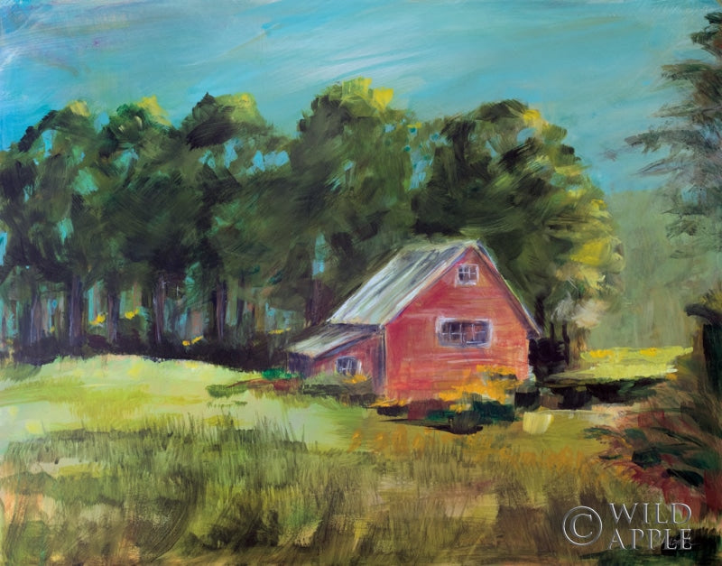 Reproduction of Buds Barn by Sue Schlabach - Wall Decor Art