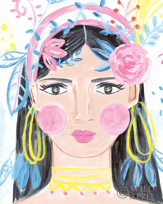 Reproduction of Boho Lady III by Farida Zaman - Wall Decor Art