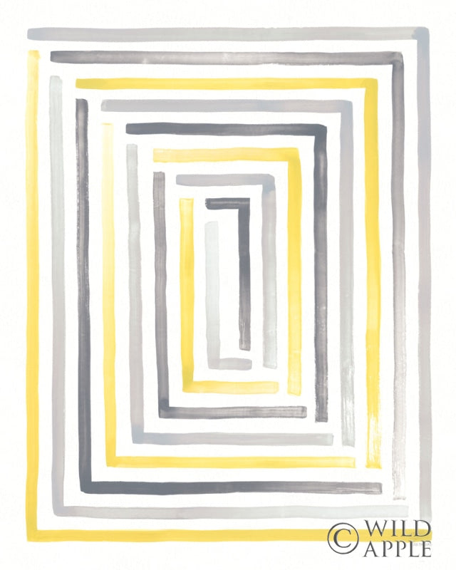 Reproduction of Desert Sunset II Yellow Gray by Laura Marshall - Wall Decor Art