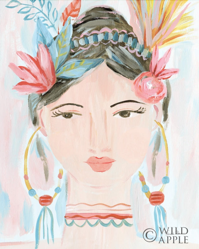 Reproduction of Boho Lady II No Makeup by Farida Zaman - Wall Decor Art