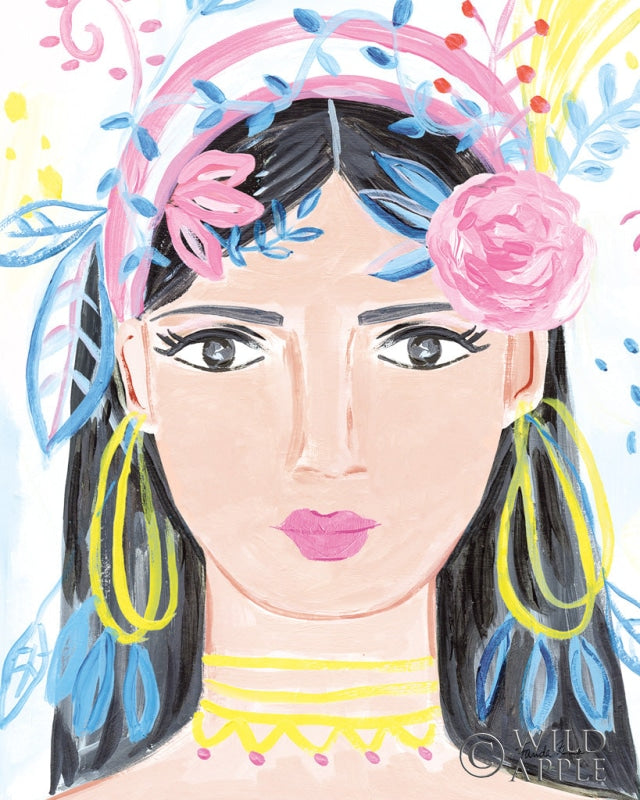 Reproduction of Boho Lady III No Makeup by Farida Zaman - Wall Decor Art