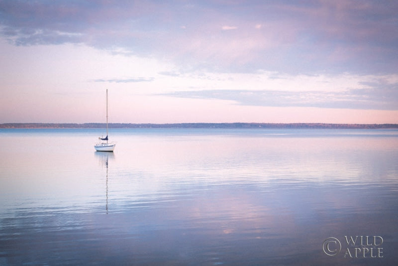 Reproduction of Sailboat in Bellingham Bay I Vignette by Alan Majchrowicz - Wall Decor Art