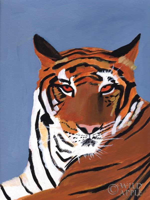 Reproduction of Colorful Tiger by Pamela Munger - Wall Decor Art