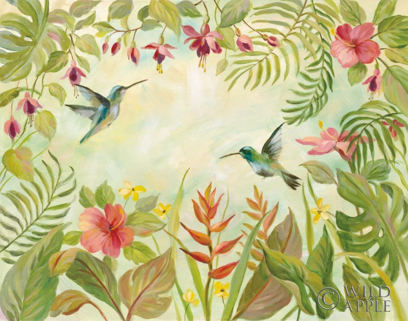 Reproduction of Hummingbirds Song I by Silvia Vassileva - Wall Decor Art